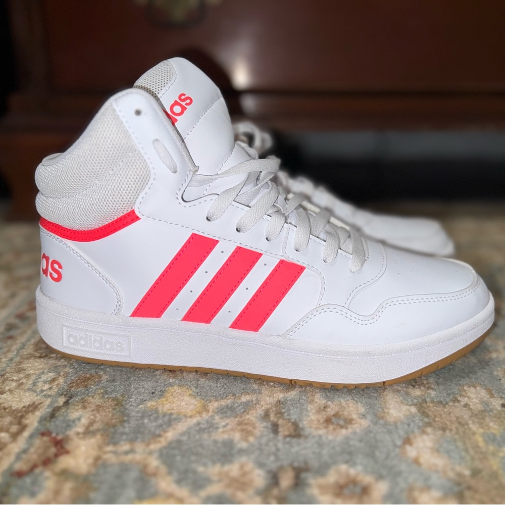Adidas Hoops 3.0 Mid Sneakers, Worn Once